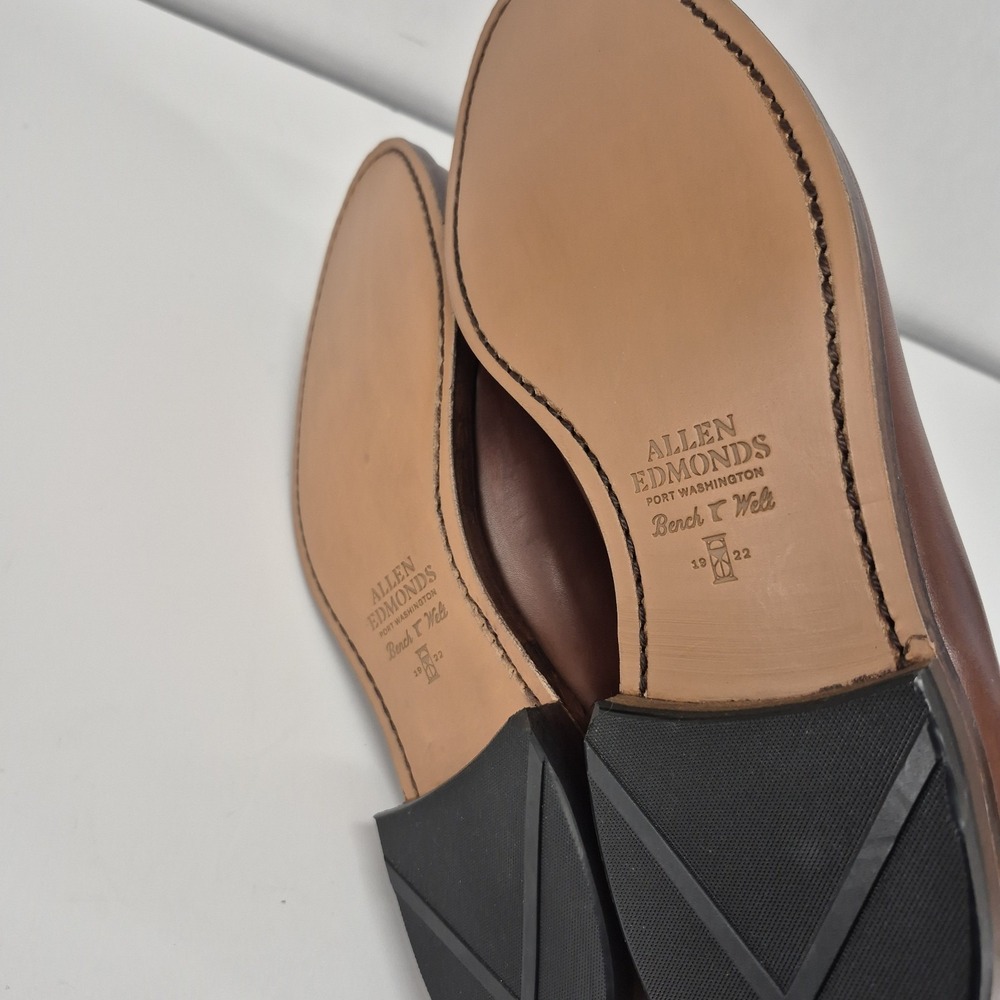 Allen Edmonds "GRAYSON"  Men's Leather Brown Tassel Loafers 10 EEE  USA - Picture 9 of 10